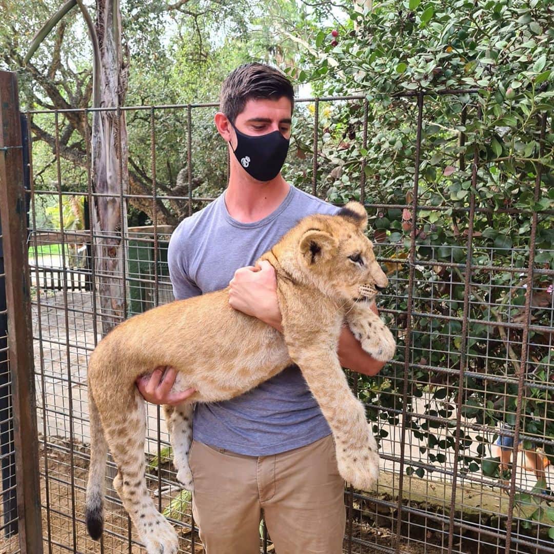 ティボ・クルトゥワのインスタグラム：「Gracias al Centro de Rescate de Castellar ( @zoo_de_castellar ) por dejarme conocer su trabajo y la labor que hacen por estos animales. Visitadles, merece mucho la pena! 🐒🐅🦁🐍」