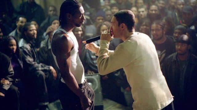 カワシリアツシのインスタグラム：「なんだかんだ8マイル最高🎤 #映画」
