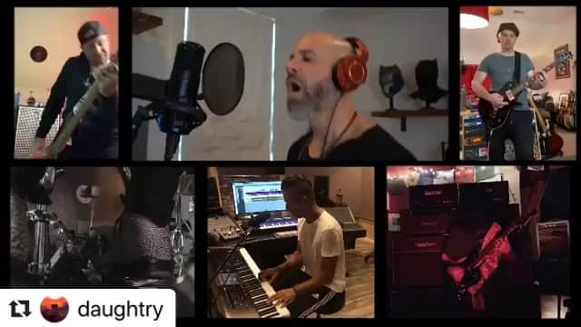 クリス・ドートリーのインスタグラム：「#Repost @daughtry with @make_repost ・・・ Check out the new Live Performance Video for "WORLD ON FIRE" on @YouTube.  Also, get it on @Spotify, @AppleMusic and more!  LINKS IN BIO 🌎🔥  #Daughtry #NewMusic #StayStrong 👊」