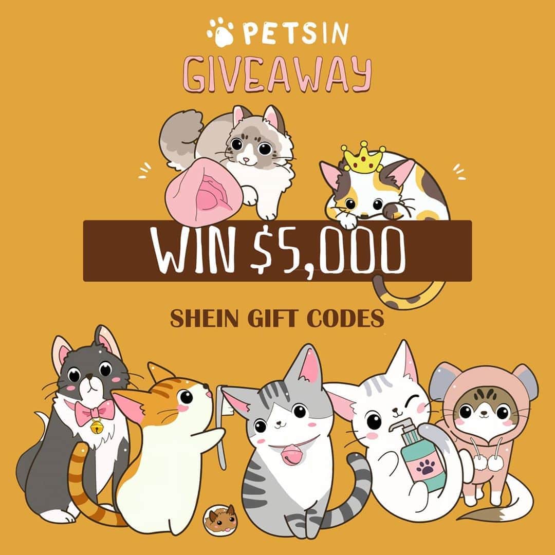 SHEINさんのインスタグラム写真 - (SHEINInstagram)「You are PAW-fection! 🐾  We are SUPER EXCITED to announce that @petsinofficial finally here! To celebrate, we're offering a fun giveaway to win goodies for all your fabulous pets & we're being FUR-reals! 🐶😺  How To Enter: 1. Follow @petsinofficial & like this post 2. Comment below if you like 🐱 or 🐶 & tell us your fave story of them! 3. Tag your besties!  *Note: Every comment & tag will each count as an entry! The more comments/tags, the higher chances of winning!  🎁 Prizes:  50 WINNERS will each get $100 in SHEIN GIFT CODES!⁠  Winners will be announced on 9/4 on @sheinofficial!  *SHEIN reserves the right to final interpretation.」8月25日 22時30分 - sheinofficial