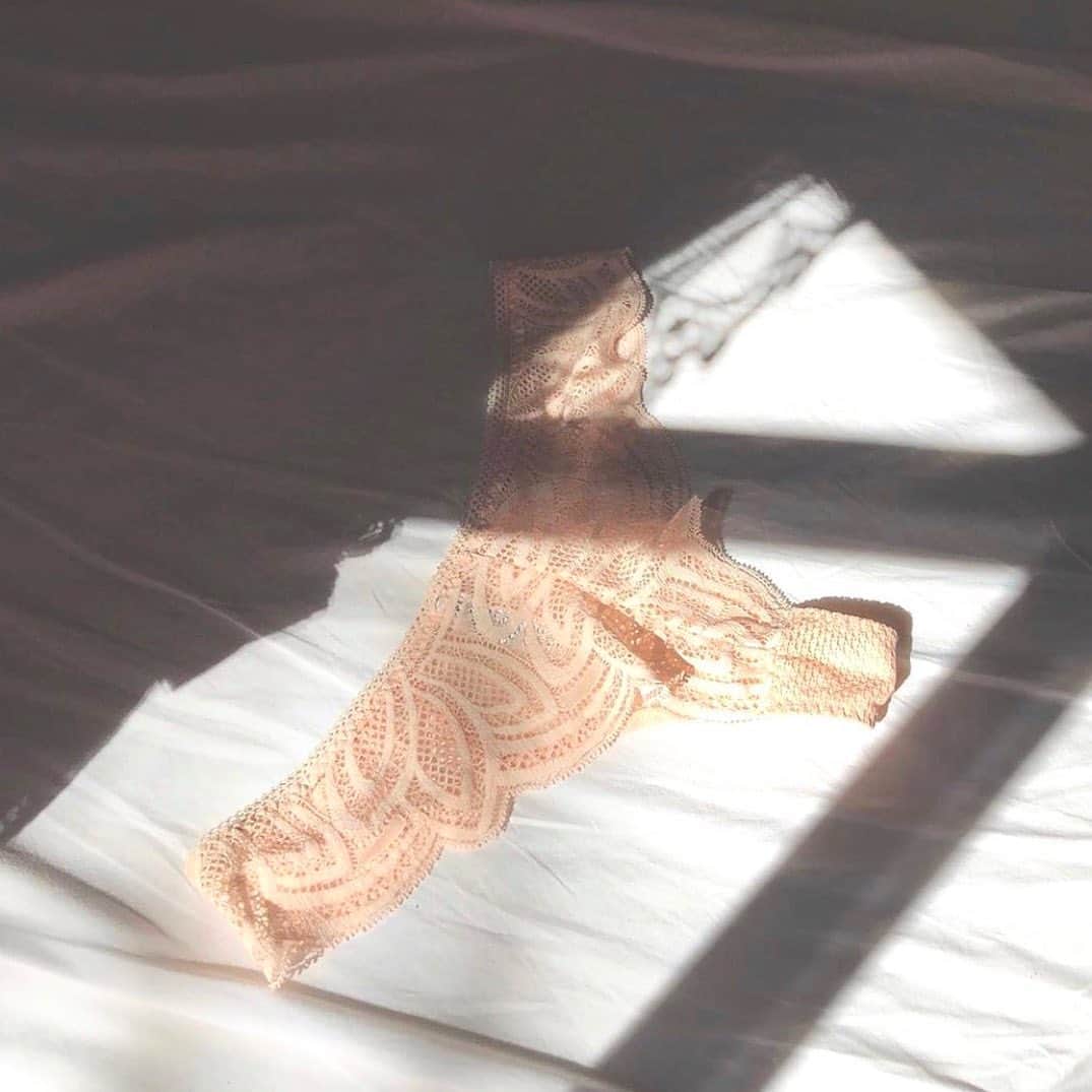 レジャビーのインスタグラム：「Jeu d’ombre et de dentelle —— lace is more @lanoro_lingerie  #grace #maisonlejaby #lingerie #dentelle #résille #raffinement #confort #qualité #douceur」