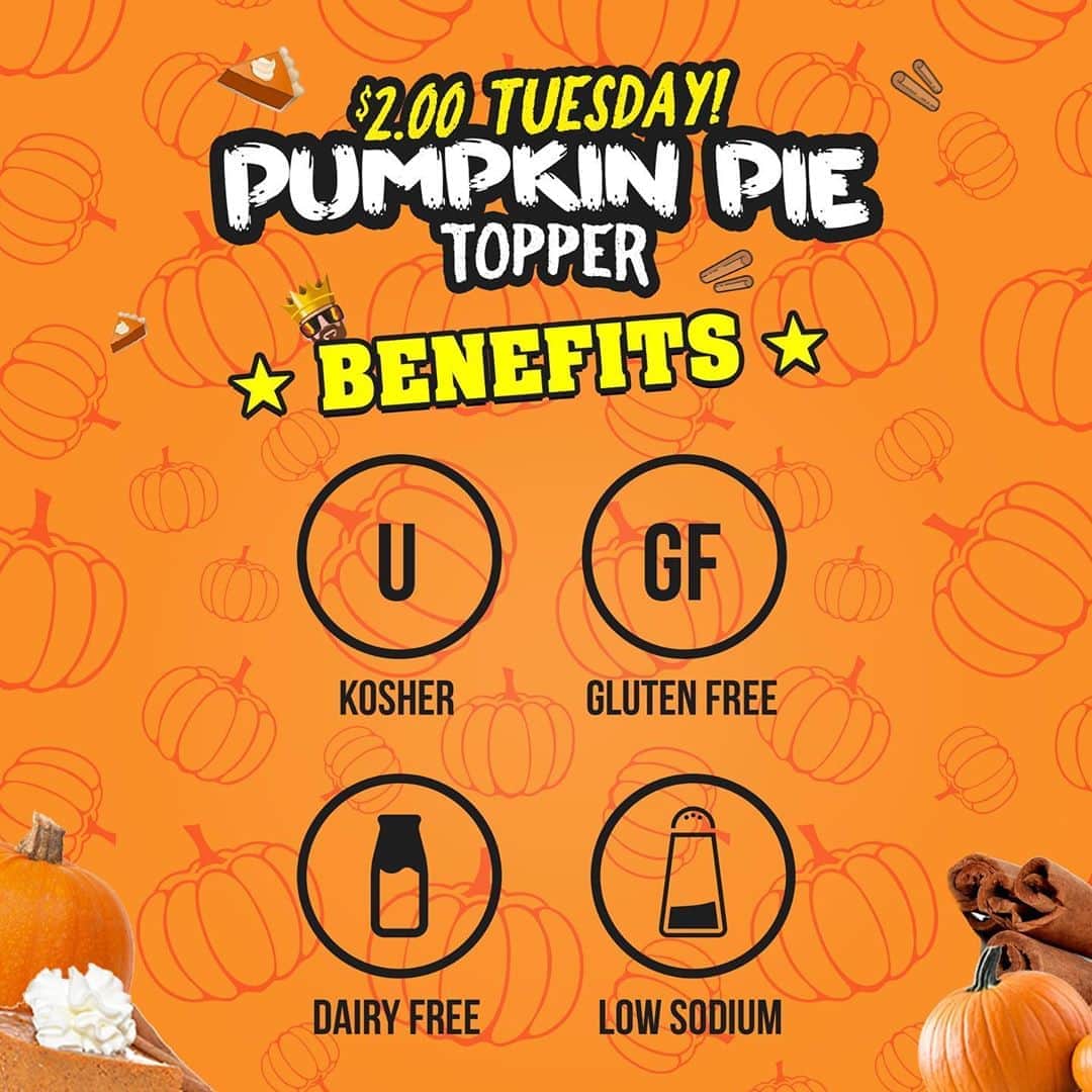 Flavorgod Seasoningsさんのインスタグラム写真 - (Flavorgod SeasoningsInstagram)「$2 Tuesday on the website!!! This week's Flavor is 🍂Pumpkin Pie🍂⁠⠀ -⁠⠀ Click the link in my bio @flavorgod⁠⠀ ✅www.flavorgod.com⁠⠀ -⁠⠀ Flavor God Seasonings are:⁠⠀ 🍂ZERO CALORIES PER SERVING⁠⠀ 🍂MADE FRESH⁠⠀ 🍂MADE LOCALLY IN US⁠⠀ 🍂FREE GIFTS AT CHECKOUT⁠⠀ 🍂GLUTEN FREE⁠⠀ 🍂#PALEO & #KETO FRIENDLY⁠⠀ -⁠⠀ #food #foodie #flavorgod #seasonings #glutenfree #mealprep #seasonings #breakfast #lunch #dinner #yummy #delicious #foodporn」8月26日 0時03分 - flavorgod