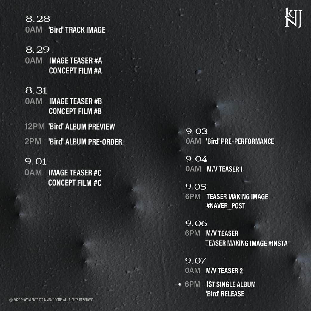 Apinkさんのインスタグラム写真 - (ApinkInstagram)「[#김남주] Kim Nam Joo 1st Single Album [Bird] Promotion Schedule  2020.09.07 18:00  #Apink #남주 #Namjoo #Bird」8月26日 0時00分 - official.apink2011