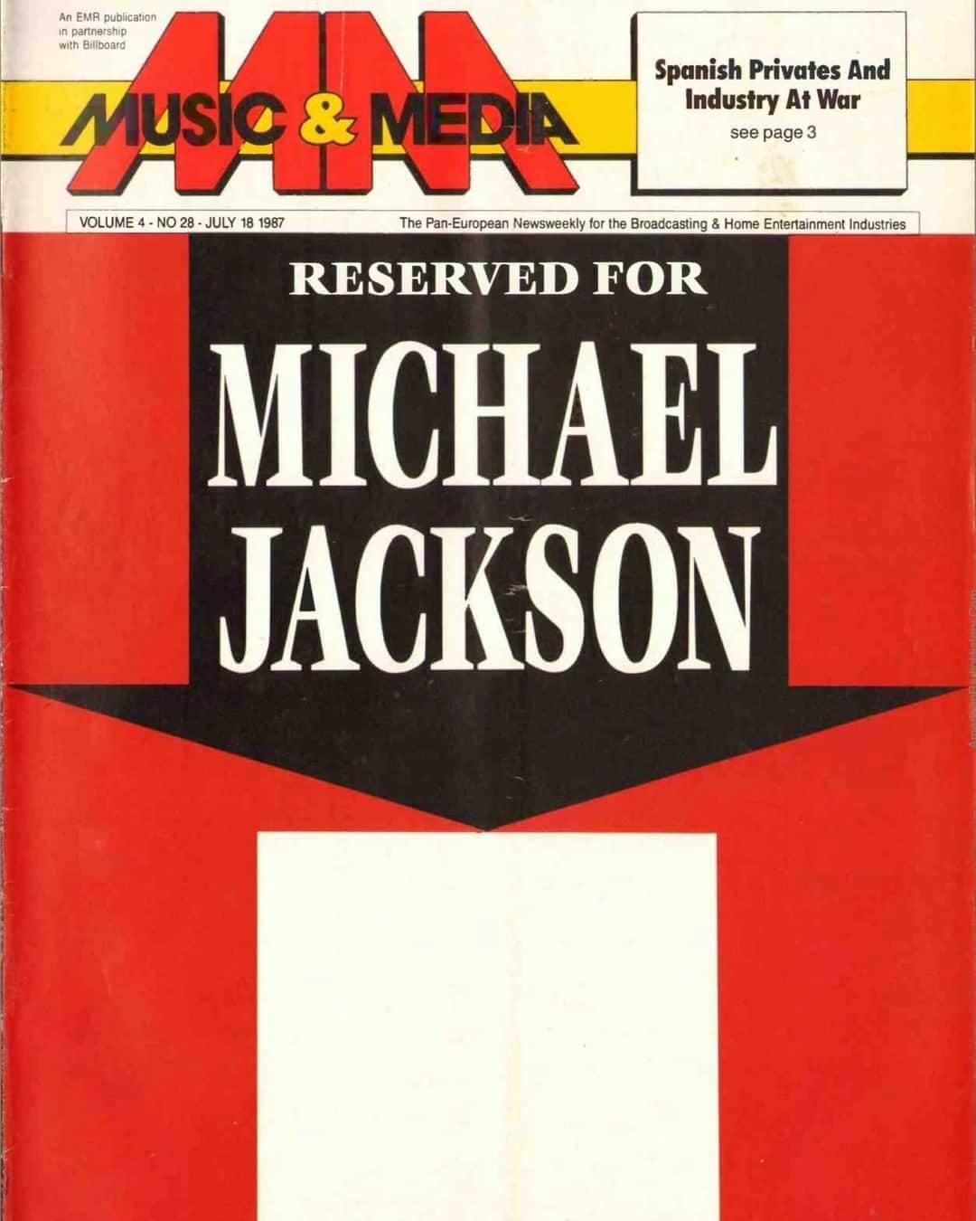 マイケル・ジャクソンさんのインスタグラム写真 - (マイケル・ジャクソンInstagram)「In the summer of 1987, Music and Media magazine in the UK knew that Michael’s domination was ready to continue….#kingofpop」8月26日 1時00分 - michaeljackson