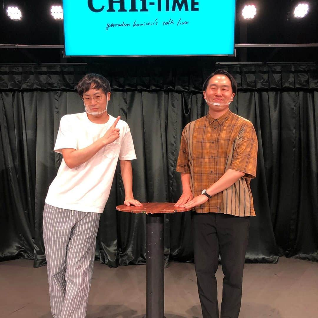 かみちぃさんのインスタグラム写真 - (かみちぃInstagram)「CHIi-TIME vol.4ありがとうございました！！  半年ぶりでした！！  ゲストは『やさしいズ佐伯』 トークにギャグにモノマネに！ めちゃくちゃ盛り上げてくれました！！  ありがとう佐伯！ ありがとうお客様♪  #CHIiTIME #ジェラードンかみちぃ #トークライブ #やさしいズ佐伯 #間を繋ぐギャグ #間を繋ぐモノマネ #とんでもないハートの持ち主 #ホントはもっと #恋バナしたかったそうな #最後の写真 #コワイ話してる感」8月26日 1時29分 - kamichii_gerrardon