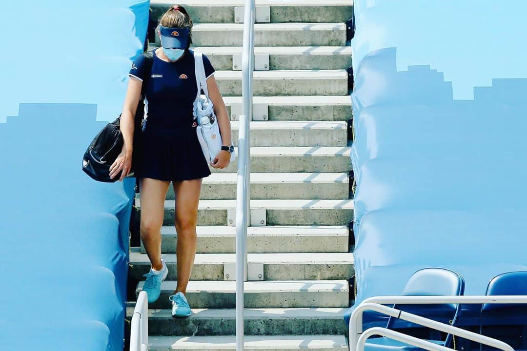 ジョアンナ・コンタさんのインスタグラム写真 - (ジョアンナ・コンタInstagram)「Another #NewYork (Cincinnati) day! 🎾😷😁」8月26日 4時48分 - johannakonta