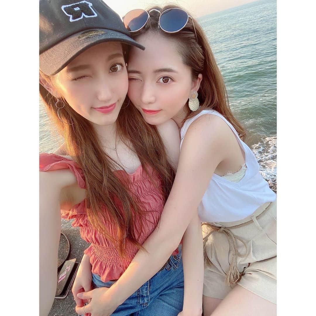 堀尾実咲のインスタグラム：「りったんとのドライブ旅🚗  #ドライブ #湘南 #鎌倉 #葉山 #江ノ島 #由比ヶ浜 #海 #女子旅 #summer」