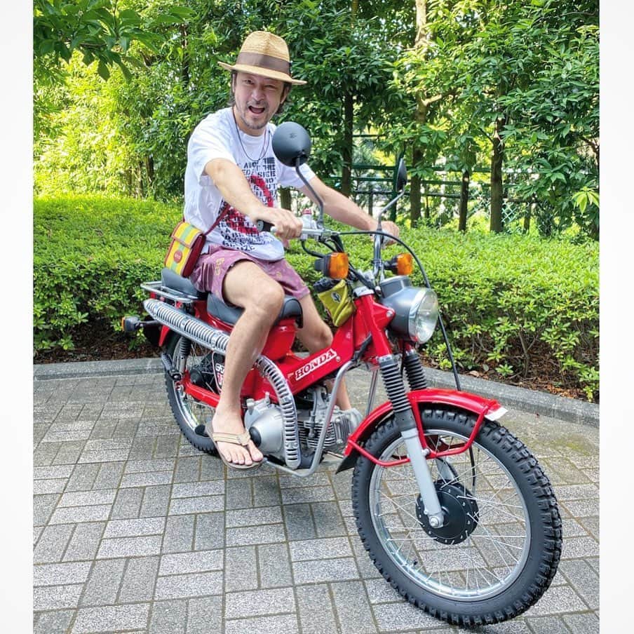 浅野忠信のインスタグラム：「#ct110 #ct110ハンターカブ  #hondamotorcycles」