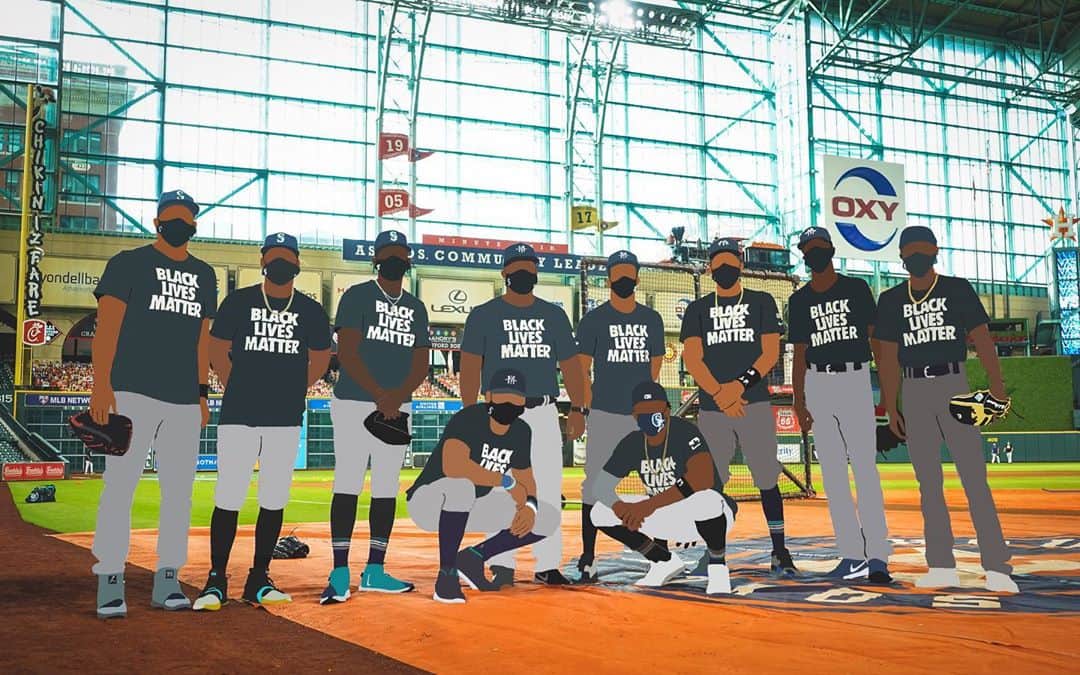 ディー・ゴードンのインスタグラム：「We aren’t talking about an organization when we scream, cheer, and chant BLACK LIVES MATTER...we are speaking the Black lost over these last 400 years...our friends and families lives who ARE NOT “Athletes” or the “Elite” Black people who lives matter because we are on your team or “the nicest black person” you’ve ever met...we are scared for our children and our family members everyday! This is why we say BLACK LIVES MATTER because to us...they do!」