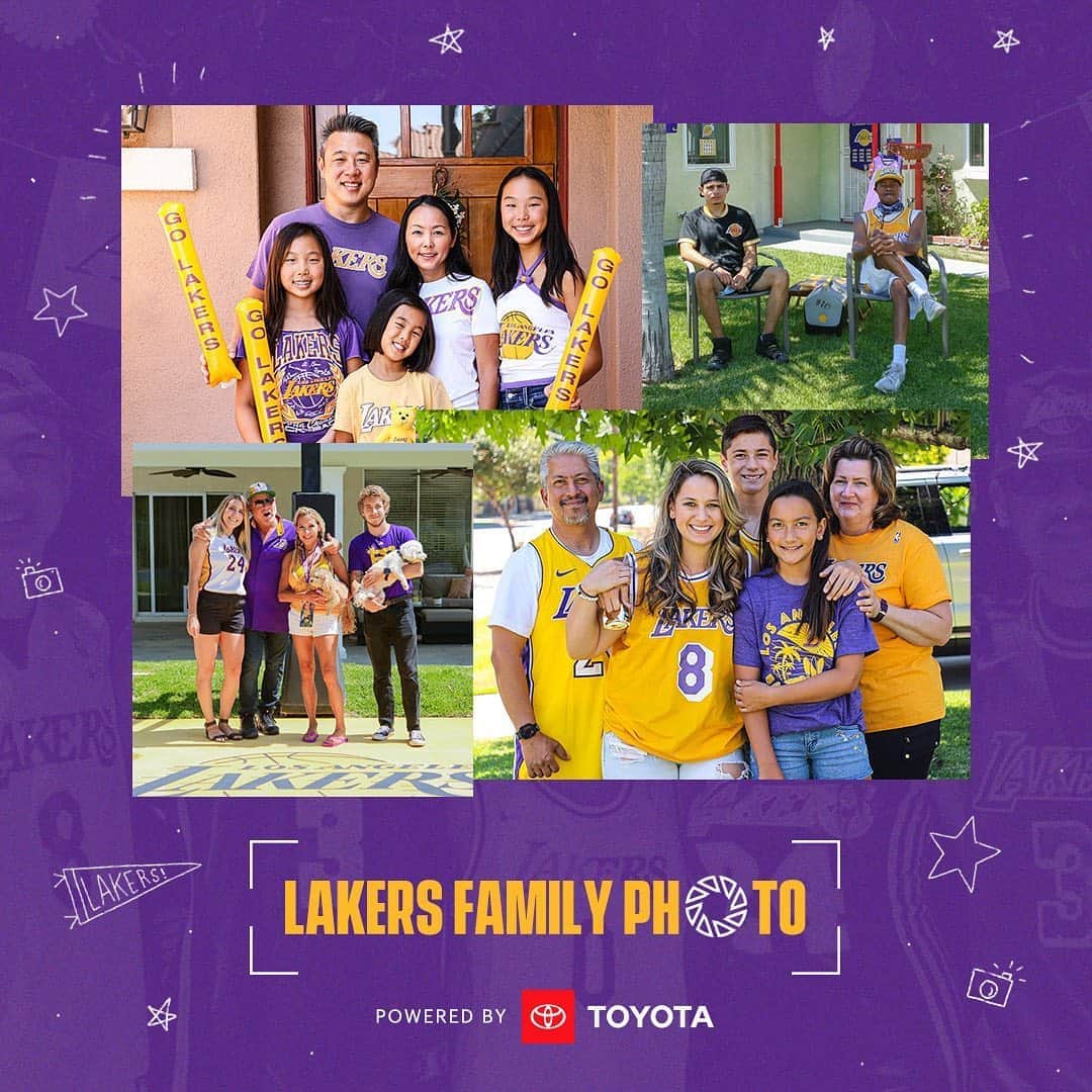 Los Angeles Lakersさんのインスタグラム写真 - (Los Angeles LakersInstagram)「Lakers Pride passed from generation to generation. Lakers Family Photo Album, powered by @toyotasocal.」8月26日 7時00分 - lakers