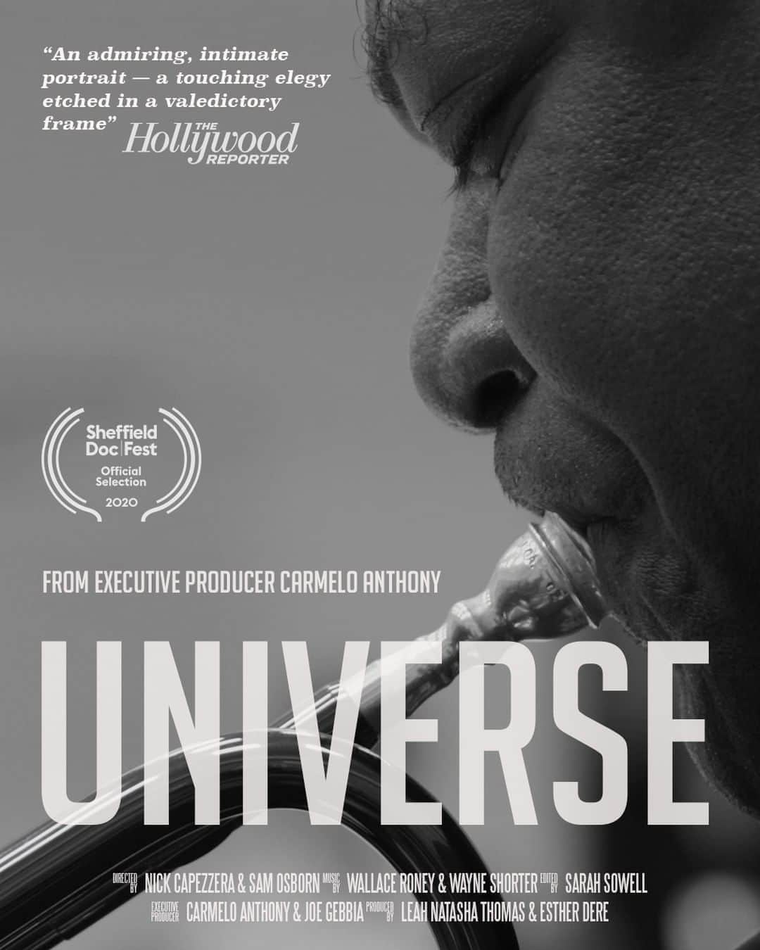 カーメロ・アンソニーのインスタグラム：「Proud to support and be an executive producer on this special project, lifting up the legacy of Wallace Roney, a jazz great we lost too soon to COVID-19. Universe, official selection of Sheffield Doc Festival...coming soon. #STAYME7O」