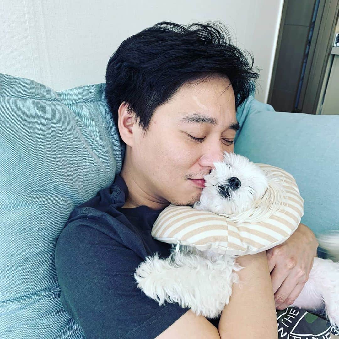 ホ・ジョンミンのインスタグラム：「나 진짜 분명 개새끼 댈고 오면 잡아먹는다 했었다」