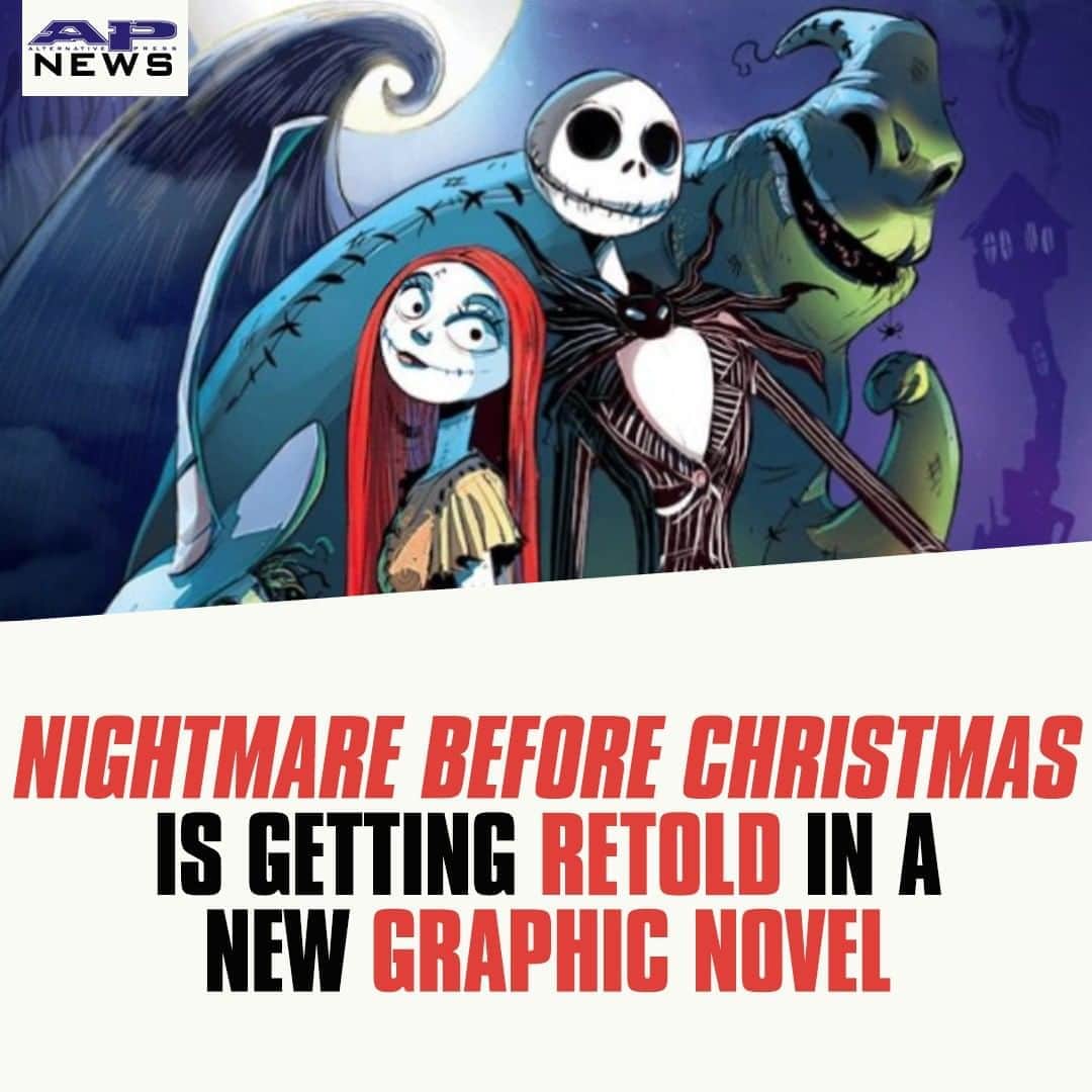 Alternative Pressさんのインスタグラム写真 - (Alternative PressInstagram)「Escape to Halloween Town and follow Jack Skellington as he tries to spread Christmas joy in the new ‘Nightmare Before Christmas’ graphic novel from @darkhorsecomics⁠ LINK IN BIO⁠ .⁠ .⁠ .⁠ #darkhorsecomics #thenightmarebeforechristmas #nightmarebeforechristmas #thenightmarebeforechristmascomic #nightmarebeforechristmascomic #thenightmarebeforechristmasgraphicnovel #nightmarebeforechristmasgraphicnovel #timburton #timburtonthenightmarebeforechristmas #timburtonnightmarebeforechristmas #nbc #disney #alternativepress #altpress」8月26日 10時01分 - altpress
