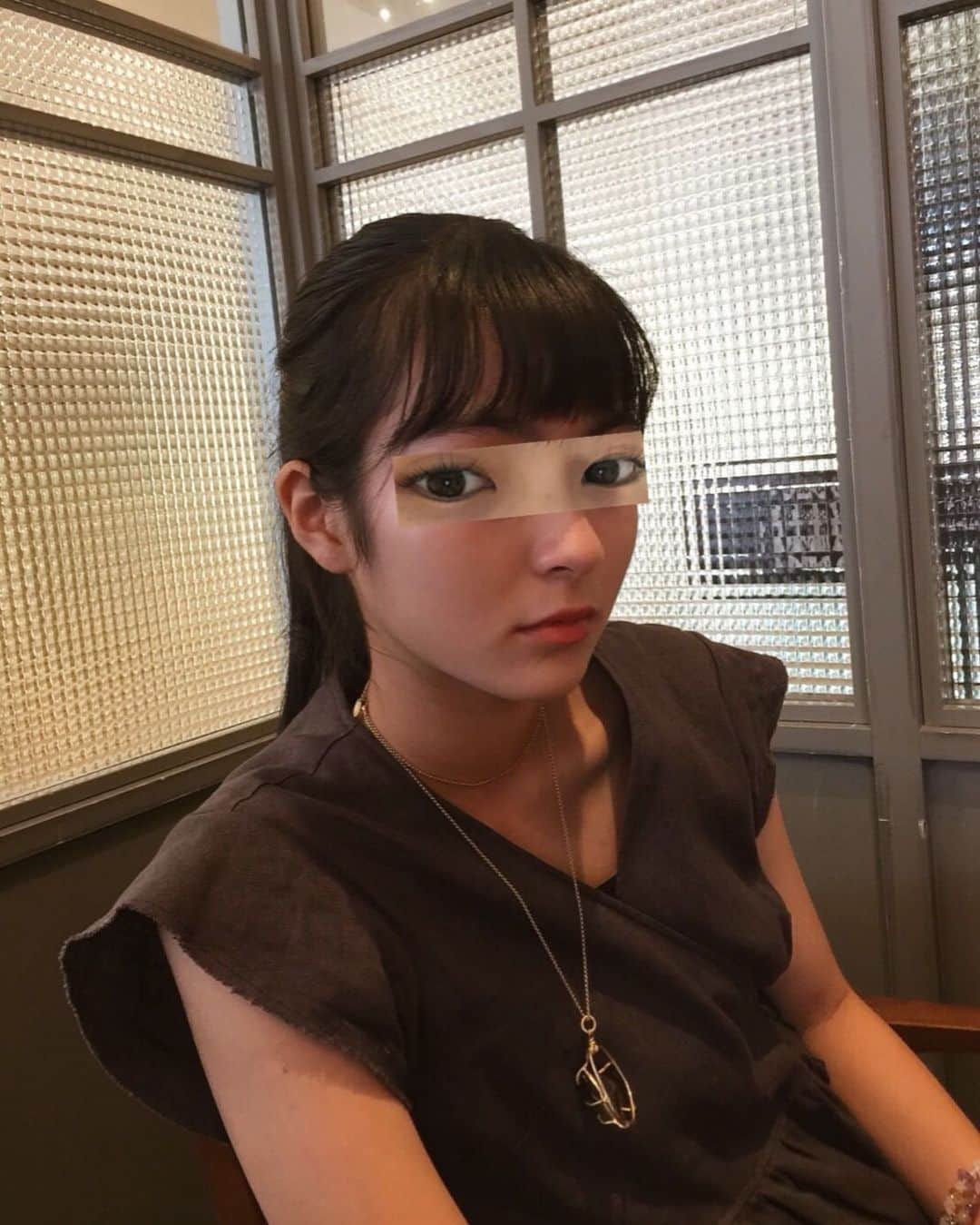 寺沢美玲さんのインスタグラム写真 - (寺沢美玲Instagram)「可愛くふざけたつもりがホラーになってしまうくらいの綺麗な白目になってしまっていたので止むを得ず、です。  #ootd#ネックレスとブレスレットはお守り」8月26日 10時37分 - mirei_sora