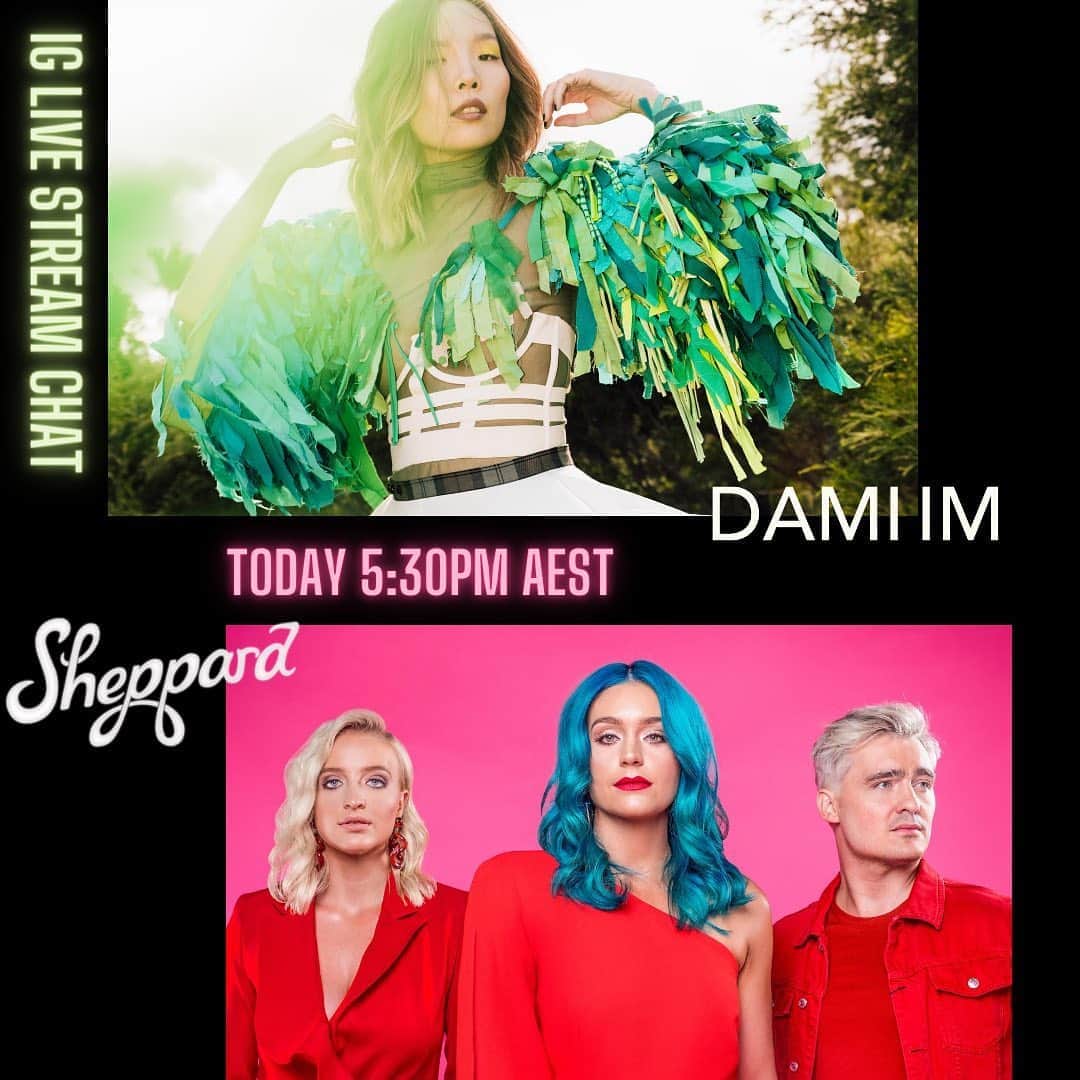 シェパードのインスタグラム：「Very special Hump Day Hangouts this Wednesday to make up for our absence last week... We'll be hanging with our friend and bonafide Aussie superstar @damiim! Tune in at 5:30pm 🙂」