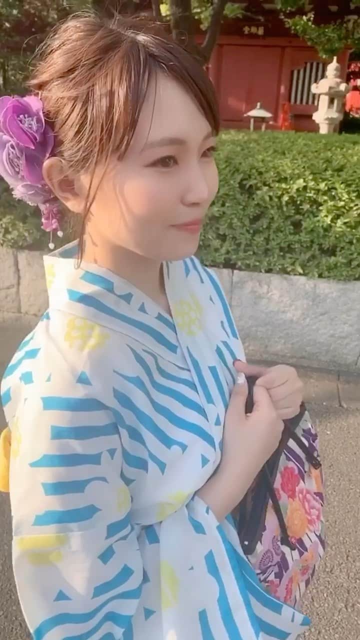 のインスタグラム：「🦋 #浴衣 #浅草」