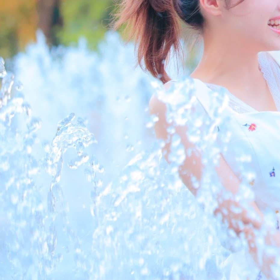 神谷るなのインスタグラム：「いちゃんとは水遊びした！ カラスが水飲んでて可愛かった🐦 素材があるのでインスタ更新週間！  #followｍe #follow #summer #instapic #nagoya #コンカフェ #コンカフェキャスト #いいね #名古屋　#フォロー」