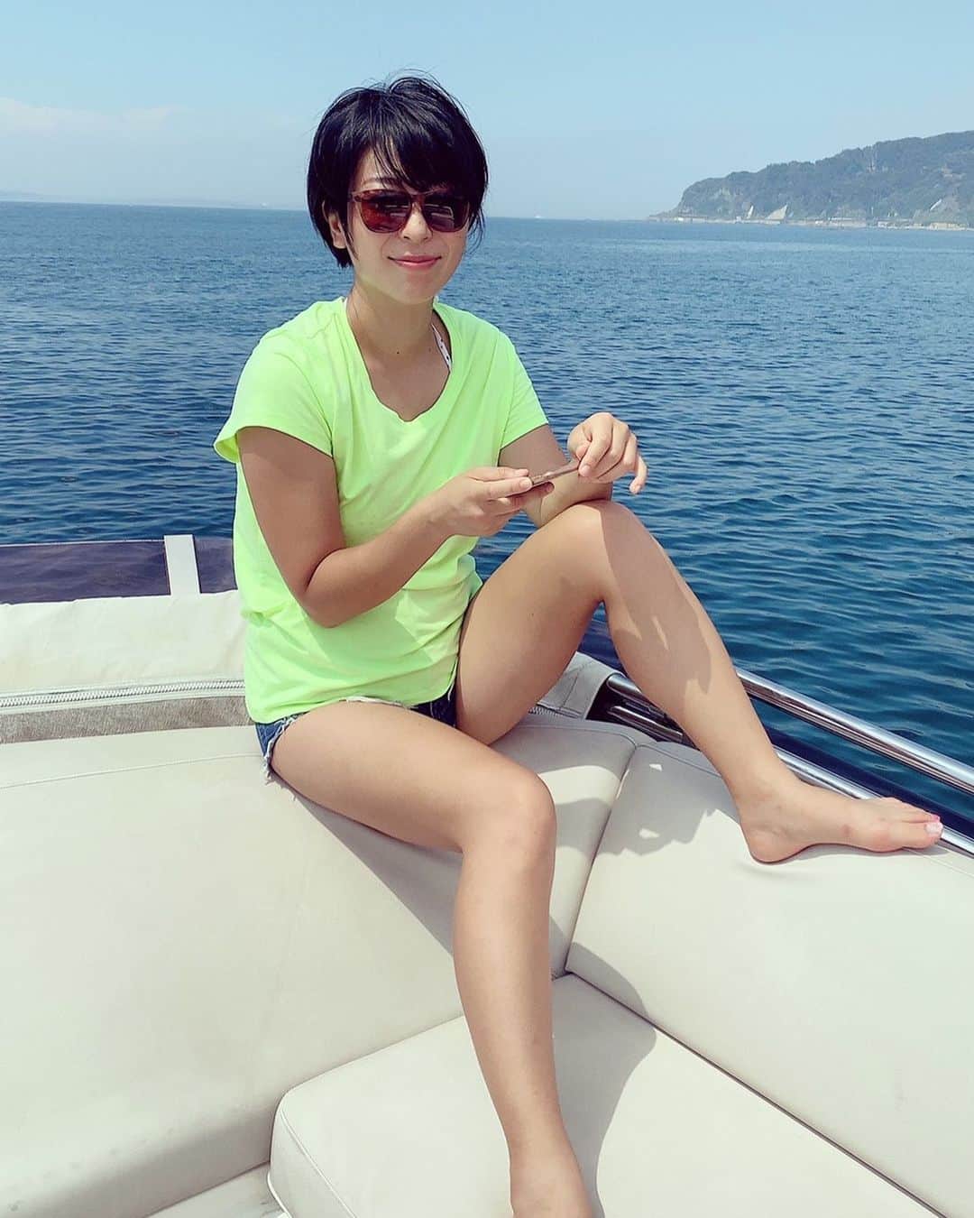 安藤あいかのインスタグラム：「絶妙な表情。 海好き。  #海」