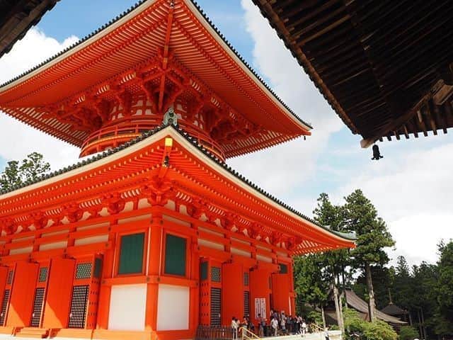 Visit Wakayamaのインスタグラム：「.⠀ Do you know of #danjogaran?⠀ This two-tiered pagoda is one of Koyasan's most popular sights. ⠀ 📸 @rainy_sunny_traveller」