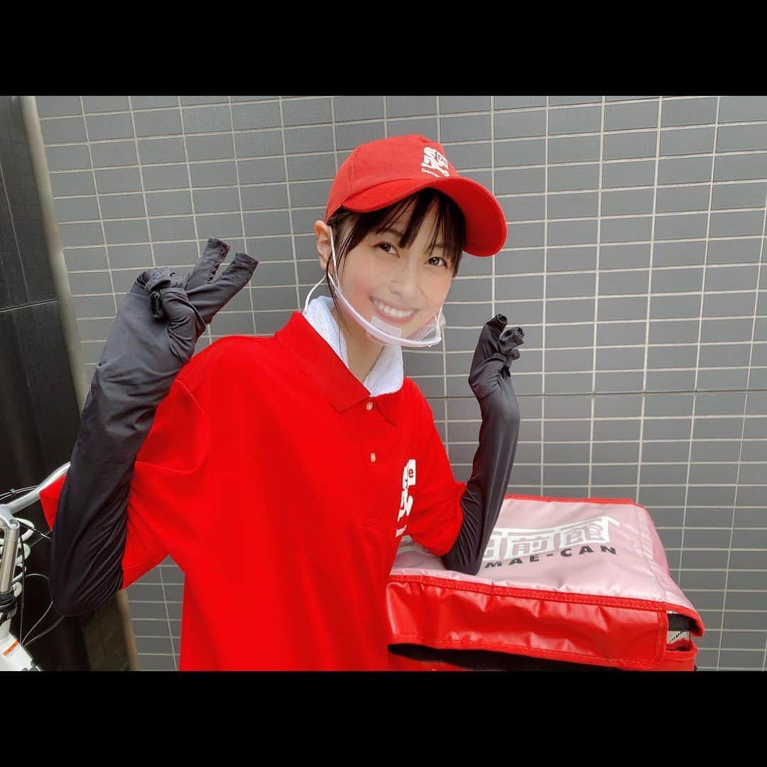 松岡はなのインスタグラム：「✌︎✌︎ #出前館」