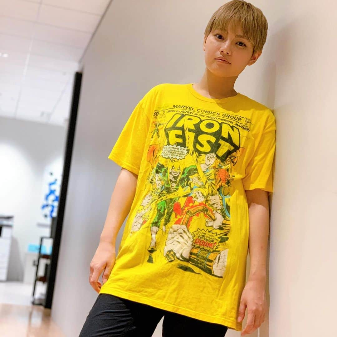  才原茉莉乃さんのインスタグラム写真 - ( 才原茉莉乃Instagram)「#アメコミコーデ #アイアンフィスト  #Tシャツ #ironfist #MARVEL   . . . . . #blondehair #ツーブロ #ツーブロック #金髪 #派手髪 #instahair #instalike #instafasion#マーベル#marvelcomics  #shirtstyle #summercode#summerfashion  #summerhair #genderless #ジェンダーレス#marvelcinematicuniverse #アメコミ」8月26日 19時25分 - saihara_0120