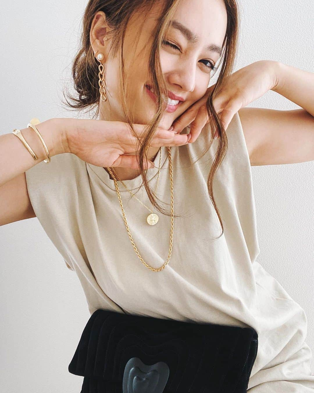 谷まりあさんのインスタグラム写真 - (谷まりあInstagram)「Today’s me 😘♥️  Thanks @grossejapan 💎→necklace &earring🤤  今日もお疲れちゃん💕」8月26日 19時21分 - mariaaaa728