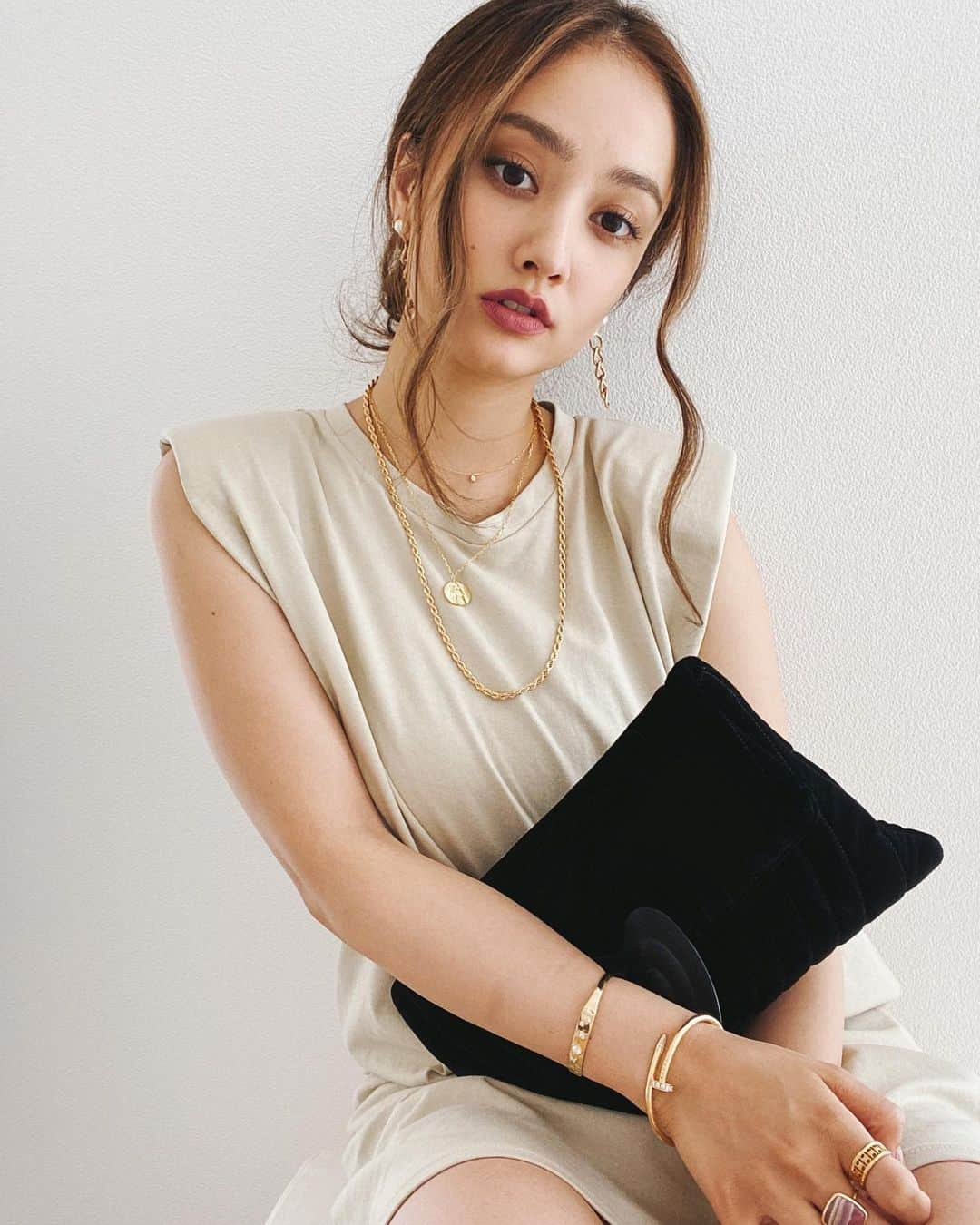 谷まりあさんのインスタグラム写真 - (谷まりあInstagram)「Today’s me 😘♥️  Thanks @grossejapan 💎→necklace &earring🤤  今日もお疲れちゃん💕」8月26日 19時21分 - mariaaaa728