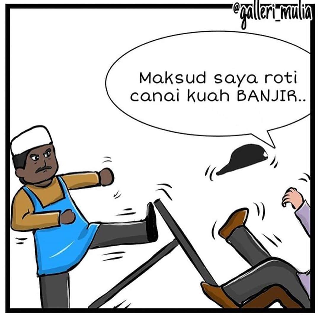 Koleksi Komik Malaysiaさんのインスタグラム写真 - (Koleksi Komik MalaysiaInstagram)「#Repost @galleri_mulia with @get_repost ・・・ Salah cakap . Follow @galleri_mulia Follow @galleri_mulia Follow @galleri_mulia . #komikmalaysia #malaysia #komikrakyat #kartunmalaysia #koleksikomikmalaysia #lawakkomik #art #trending #komiklawak #lawak #komik #comic #comedy #malaysiancomic #mamak #kedaimamak #roticanai」8月26日 19時52分 - tokkmungg_exclusive