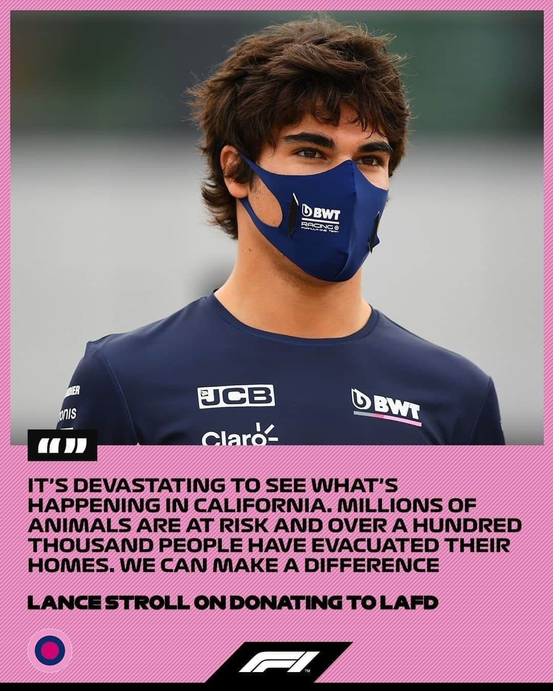 F1さんのインスタグラム写真 - (F1Instagram)「👏 @lance_stroll has pledged a donation to Los Angeles Fire Department Foundation in response to fires in California⁣ ⁣ Head over to @lance_stroll's page to hear his statement in full⁣ ⁣ #F1 #Formula1 #Stroll #RacingPoint #Motorsport #Racing」8月26日 20時09分 - f1