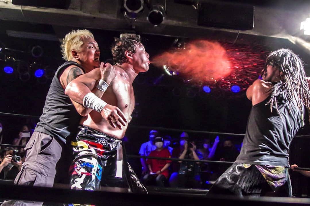 TAJIRIのインスタグラム：「Magma jet. #tajiri #wrestling」