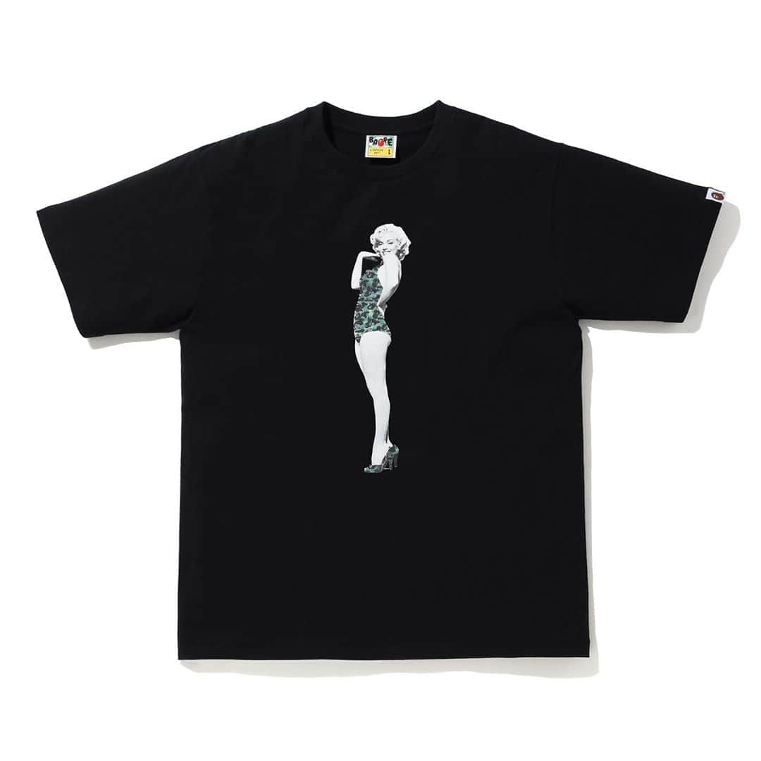 HYPEBEASTさんのインスタグラム写真 - (HYPEBEASTInstagram)「@hypebeaststyle: @bape_japan is honoring celebrated icon Marilyn Monroe with a new T-shirt collection. Comprised of six styles, each piece fuses an exclusive image of the Hollywood star with BAPE’s signature motifs. The range will be available starting August 29 at BAPE flagships for approximately $105 USD each.⁠⠀ Photo: BAPE」8月26日 20時41分 - hypebeast