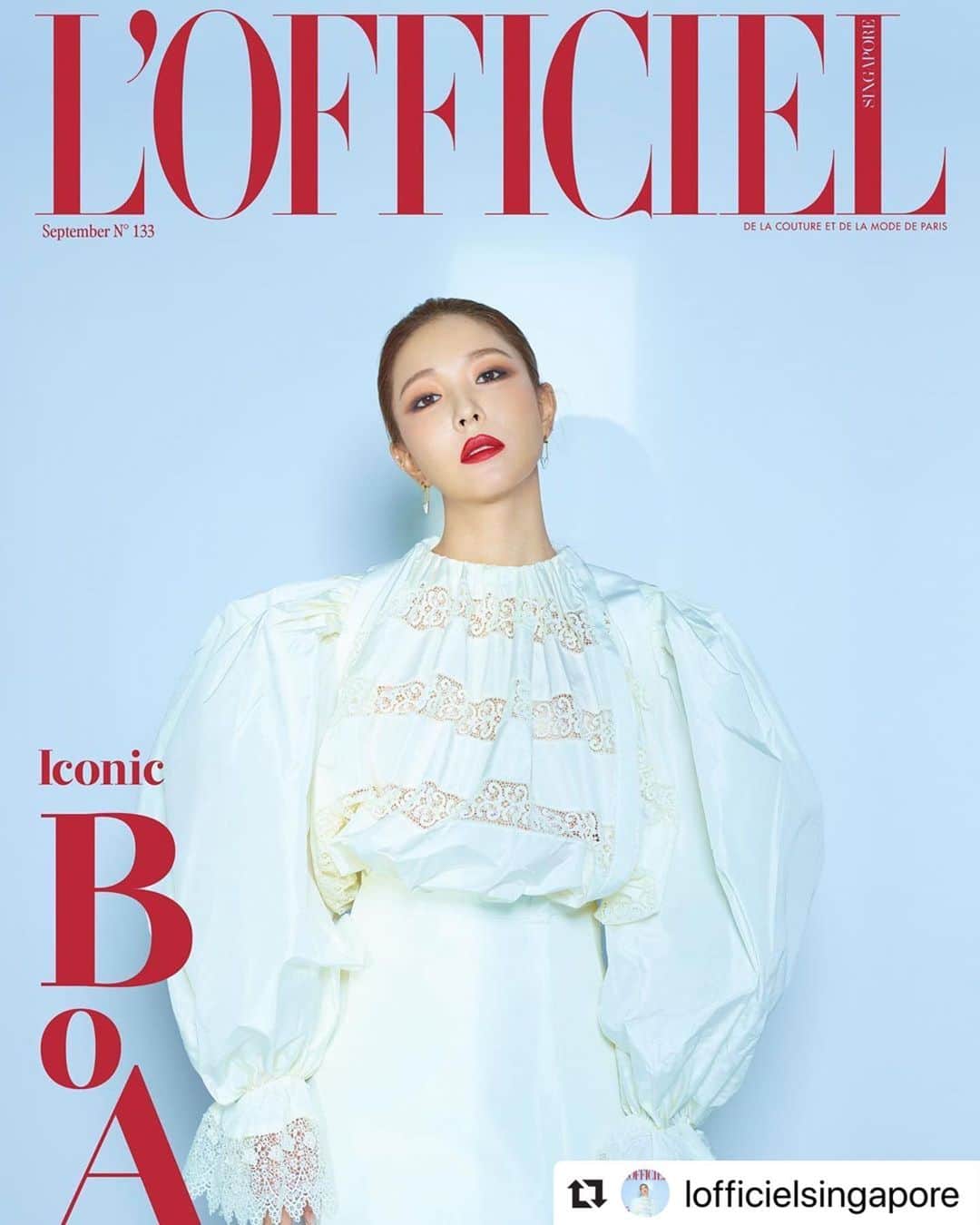 BoAのインスタグラム：「🙏 #Repost @lofficielsingapore with @make_repost ・・・ The Queen of #Kpop @boakwon celebrates her 20th anniversary in music with #lofficielsingapore and The Icons Issue, September 2020. . Editor-in-Chief @1anlee Photography @jido.world Styling iamcestbom Hair @iljung_lee Makeup @josumin3628 . Location Hana Financial Group - Place 1 Digital Operator Jaehyung Kim Photography Assistants Donghoon Park, Junseok Park, Jaehee Lee, Seokhyun Jang Stylist Assistants Soyoung Yang, Gio Choi Hair Stylist Assistant Seunghyeon Lee Retoucher Jinsol Kwon . #20_Years_with_BoA #20200825  #BoA #Our_Beloved_BoA #20000825 #boa #보아 #louisvuitton」