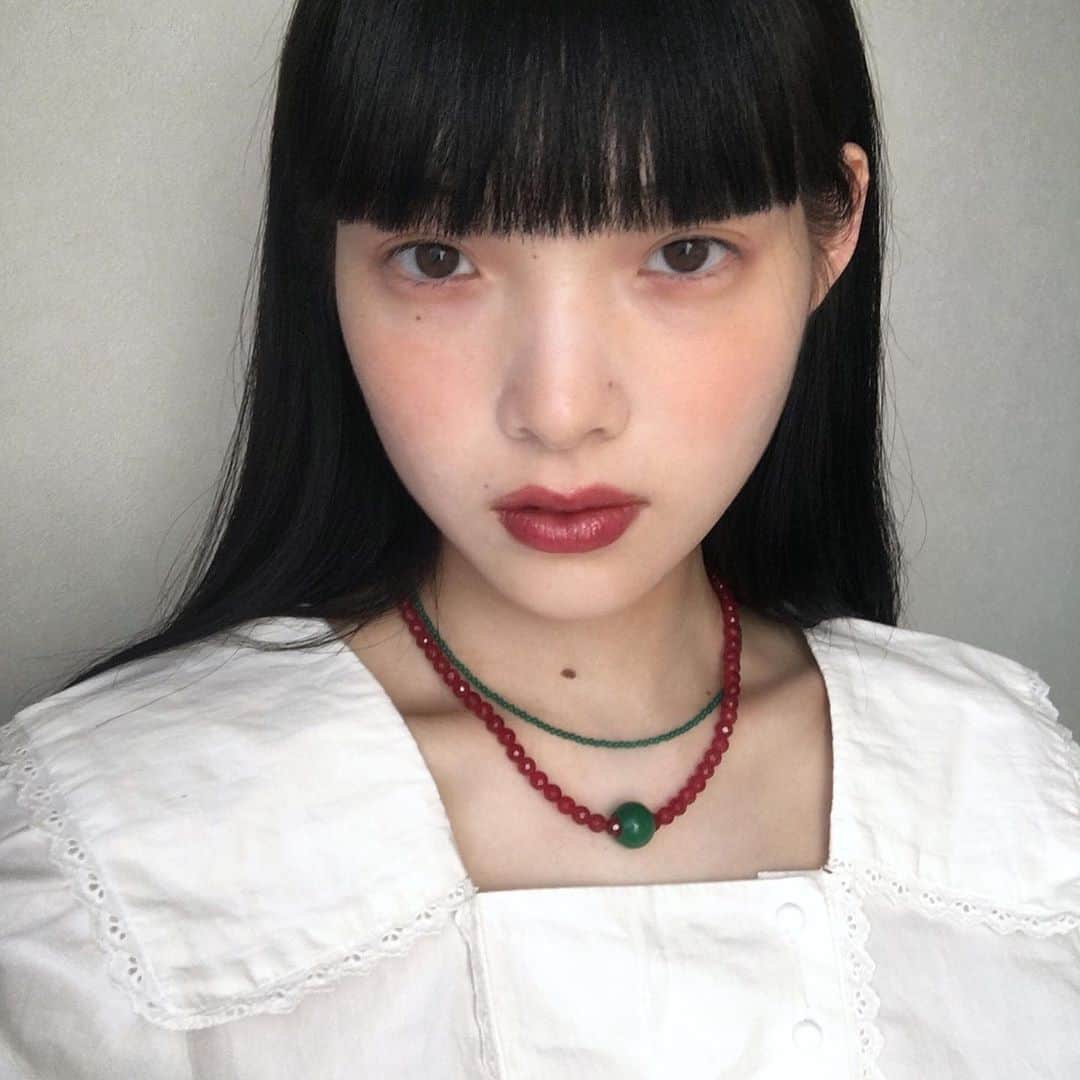 江崎ななほのインスタグラム：「📿🟢 @momenteljewelry_official」