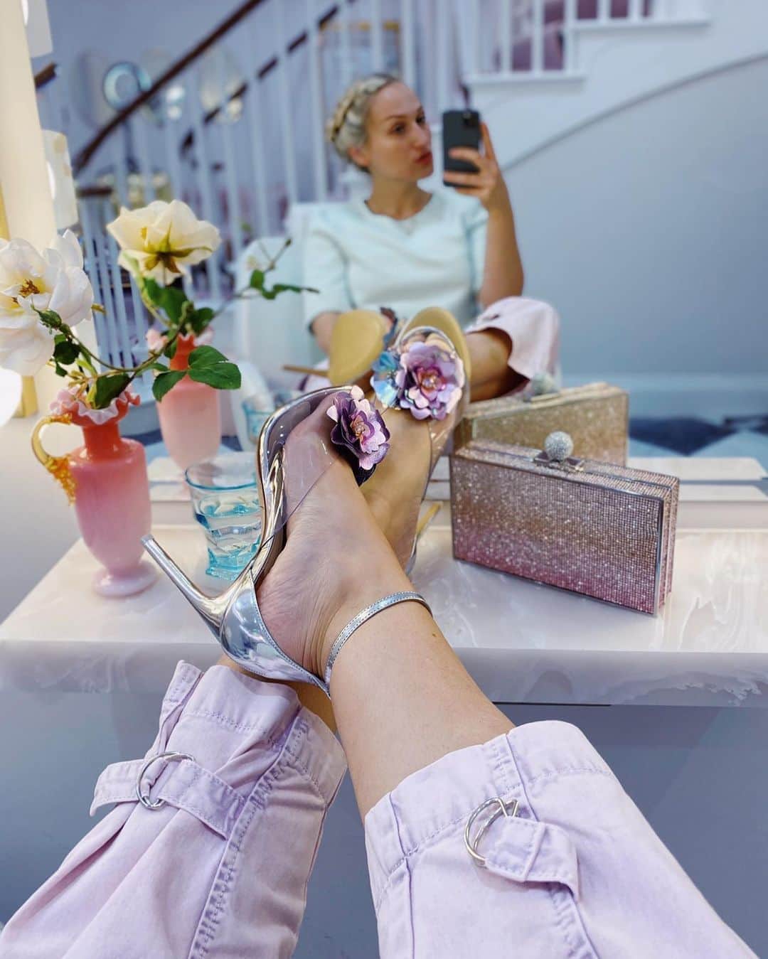 SOPHIA WEBSTERさんのインスタグラム写真 - (SOPHIA WEBSTERInstagram)「I have picked some of my favourite styles from our summer sale- first up is 'Cindy'. My vinyl sandal is the perfect metallic bloom 🌸 ⁣⁣ ⁣⁣ Dress her up or dress her down, she's super cute with a little denim jean or fancy evening number ✨ You can find her at @sophiawebsterboutiques or SophiaWebster.com 💖 S x 🦋⁣ ⁣ #SophiaWebster #SophiaInSophias」8月26日 21時40分 - sophiawebster