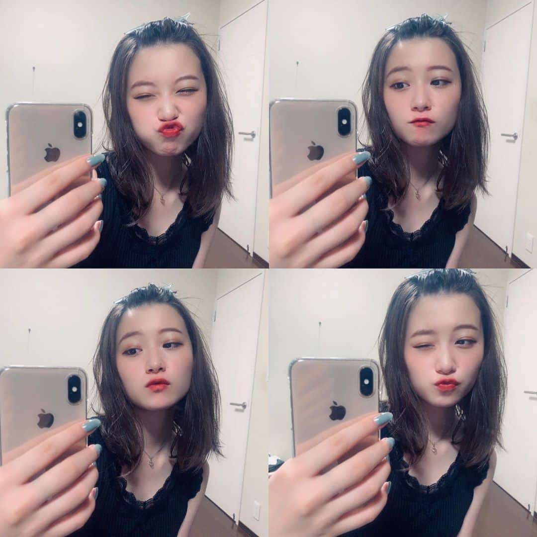 遠藤みゆのインスタグラム：「おうちではでこっぱちです✌︎✌︎ ふふふ❤︎❤︎」