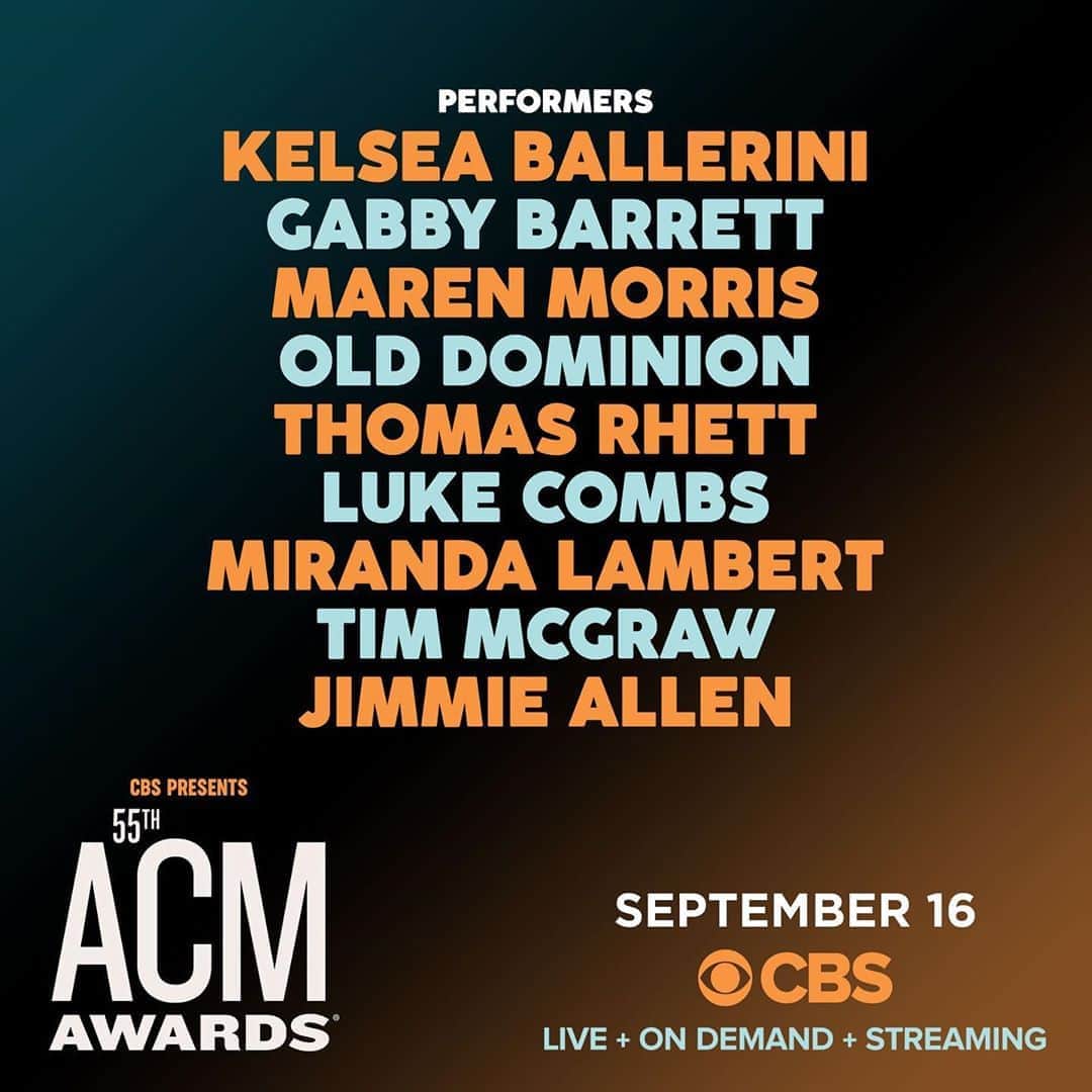 CBSさんのインスタグラム写真 - (CBSInstagram)「🚨#ACMawards Performer Announcement 🚨 Who are you excited to see perform? 🎶」8月26日 22時12分 - cbstv