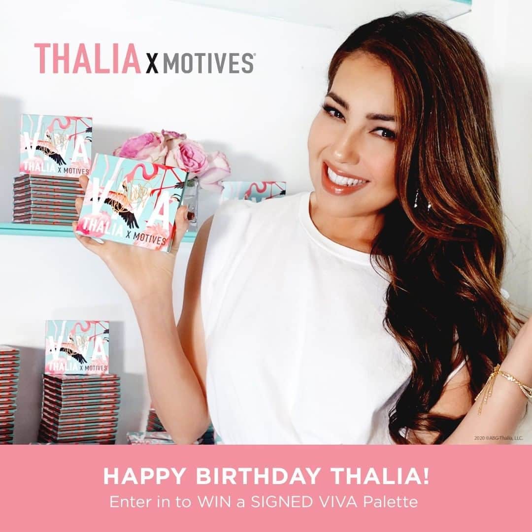 Motives Cosmeticsさんのインスタグラム写真 - (Motives CosmeticsInstagram)「HAPPY BIRTHDAY @THALIA!    GIVEAWAY WINNERS:  @azul_jalmex @raquelthaly @nandita08 @ychange6970 @ortiz_yadira89」8月26日 22時59分 - motivescosmetics