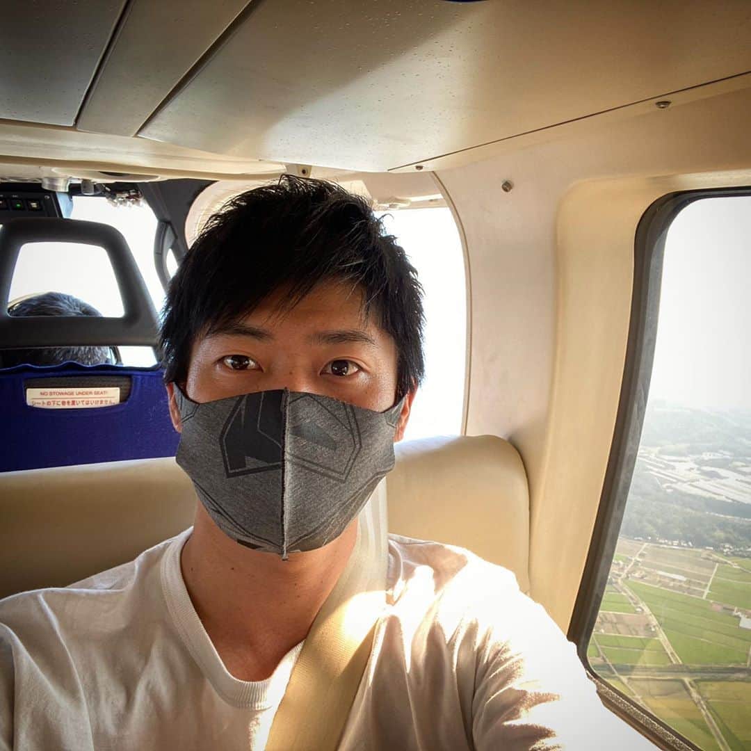 大嶋和也のインスタグラム：「ヘリ移動に便乗させてもらいました^ ^ セレブ気分を味わえました笑」