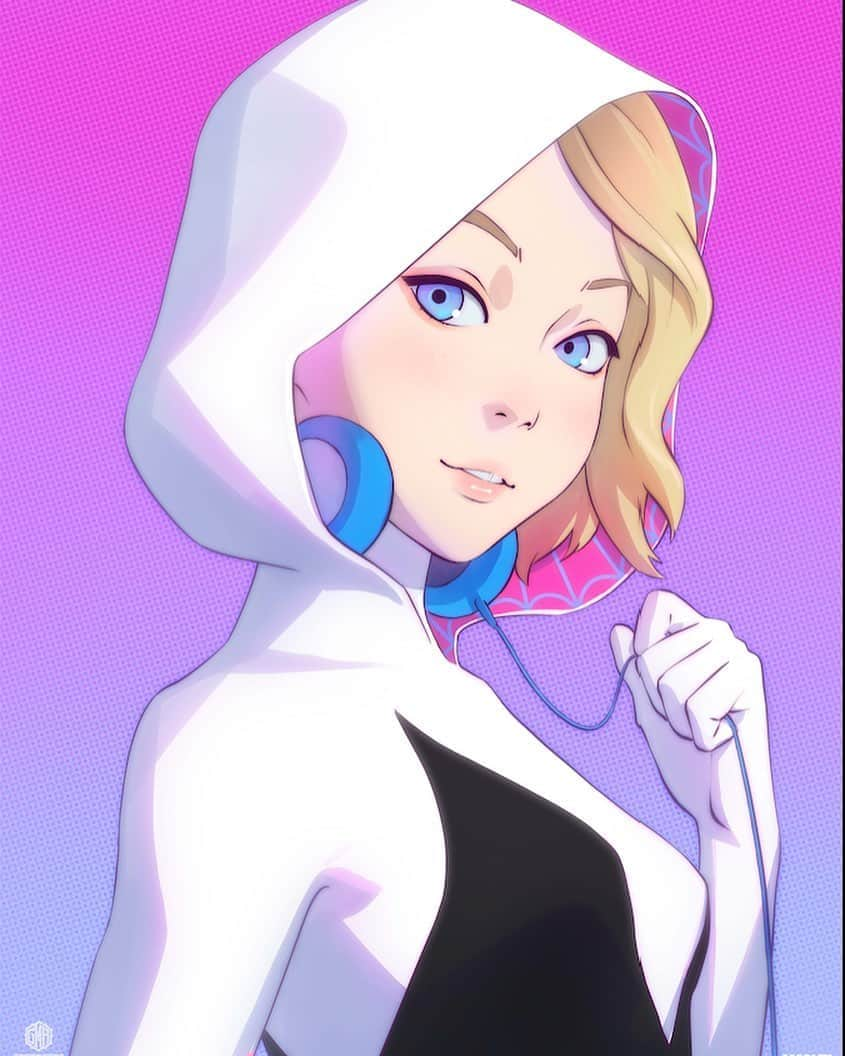 イリヤ・クブシノブ さんのインスタグラム写真 - (イリヤ・クブシノブ Instagram)「My first officially licensed Marvel Spider-Gwen poster releases this Thursday (August 27) at 11 AM PDT at https://plushart.club ✨ Limited edition of 100, 18”x 24”  @plushartclub @greymatterart」8月27日 1時41分 - kuvshinov_ilya