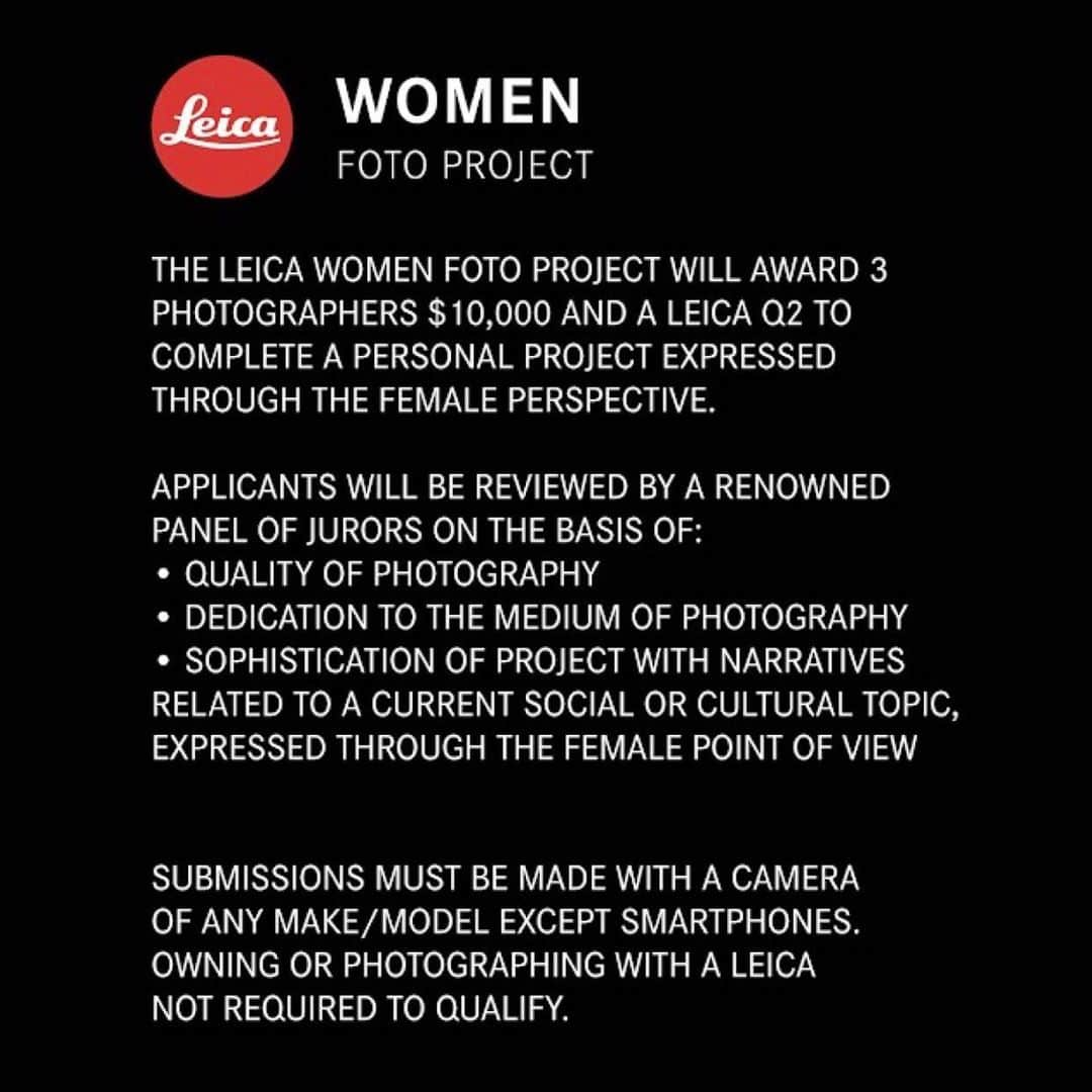 アマンダ・デ・カディネットさんのインスタグラム写真 - (アマンダ・デ・カディネットInstagram)「As a dedicated advocate of the female gaze, I am truly honored to be part of the incredible panel of jurors this year for the @LeicaCameraUSA Women Foto Project. The Leica Women Foto Project will award 3 photographers $10,000 and a Leica Q2 to complete a personal project expressed through the female perspective.⁠ ⁠-⁠ Submissions will be accepted now until October 8, 2020, and the recipients of the award will be announced on January 18, 2020. Head to the 🔗 in my bio to learn more and submit and tag someone below who you think should apply !  #LeicaCameraUSA #LeicaWomenFotoProject」8月27日 2時11分 - amandadecadenet