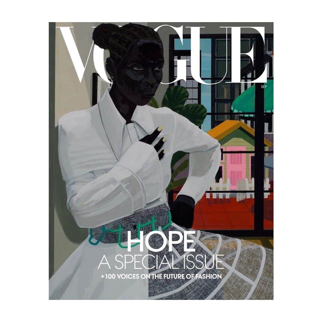 ローラ・ベイリーさんのインスタグラム写真 - (ローラ・ベイリーInstagram)「American Vogue  by Kerry James Marshall. #VogueHope The September Issue  @voguemagazine」8月27日 2時29分 - laurabaileylondon