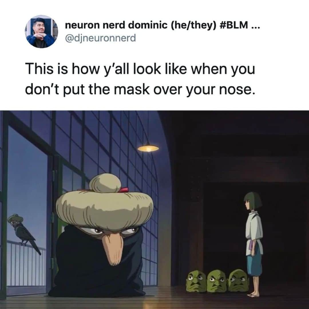 9GAGさんのインスタグラム写真 - (9GAGInstagram)「👃🏻⠀ By djneuronnerd  TW⠀ -⠀ #mask #9gag」8月27日 4時00分 - 9gag