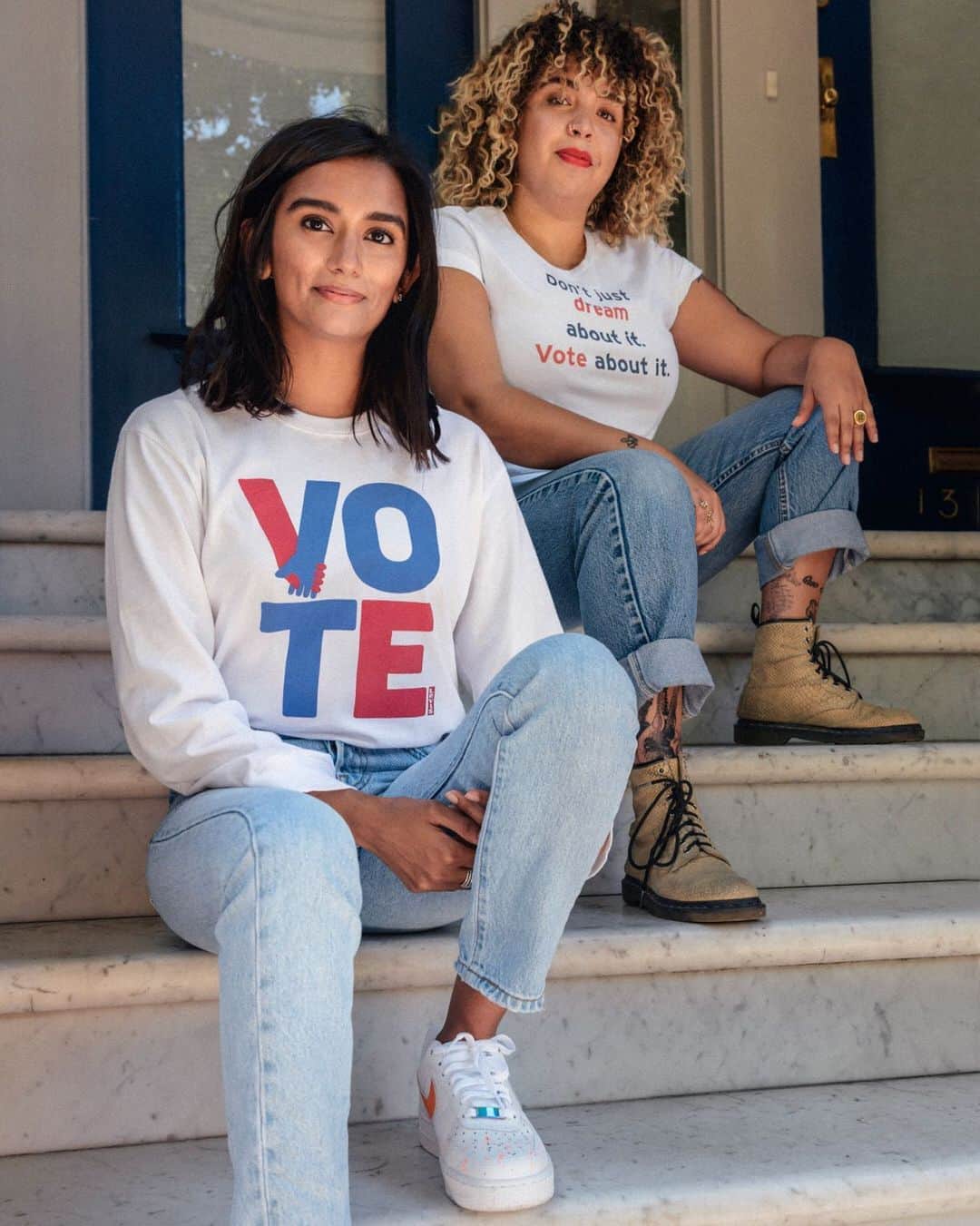 のインスタグラム：「A century of showing up, and counting. #WomensEqualityDay .   A hundred years ago, women won the right to vote. But it took decades of activism and persistence for women of every color to get a seat at that table. Voting was not always a given. But it is your right today. The progress continues with you. Register to vote at the link in bio. #VoteAboutIt」