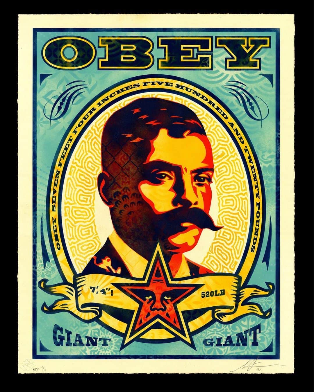Shepard Faireyのインスタグラム：「ZAPATA 2020 HPM (TWO EDITIONS: RED AND TEAL) AVAILABLE THURSDAY, AUGUST 27TH!⁠⠀ ⁠⠀ I was first encouraged by my friend, artist, and co-worker, Gerardo Yepiz @acamonchi, to make a Zapata print back in 1999. Gerardo grew up in Ensenada, Mexico, before moving to San Diego, and he educated me a bit about Emiliano Zapata. I was very inspired by Zapata's revolutionary efforts to implement land reform and improve the economic prospects for peasant farmers in Mexico, plus, Zapata had a bad-ass look! In 2006 when I began working with @ernestoyerena, he mentioned that my Zapata poster was one of his favorites, but unfortunately, I didn't have any left that I could give to him. I have worked with and collaborated with Ernesto for many years and it has been amazing to see him develop and flourish as an artist and activist. Ernesto is a technical perfectionist, so when he proposed producing a small hand-stenciled edition of the Zapata image through his Hecho Con Ganas studio, I knew it could be really cool and special. Ernesto also suggested that we could benefit CIELO, a local organization that is assisting undocumented indigenous families affected by the Covid-19 pandemic. I thought that was a great idea. The Zapata pieces are all slightly different stencil paintings. There is NO SCREEN-PRINTING, just spray paint on rag art paper. Check out some of the detail shots! Thank you Ernesto and your crew for doing such a great job on these art pieces!⁠⠀ -Shepard⁠⠀ ⁠⠀ Zapata 2020 HPM. 20 x 26 inches. Hand Painted Multiple (HPM) on paper published by hechoconganas.com. Signed by Shepard Fairey.  Two separate editions of 15: Red and Teal. $2700 each. A portion of proceeds will go to Cielo @mycielo_org. Available on Thursday, August 27th @ 10 AM PDT at store.obeygiant.com AND hechoconganas.bigcartel.com. Max order: 1 per customer/household.  International customers are responsible for import fees due upon delivery.⁣ Orders may be delayed due to COVID19. ALL SALES FINAL.⁠⠀ ⁠⠀ Visit the link in bio to see the full statement from @ernestoyerena and more info! Studio shots by: Crista Abarca @holacrista」
