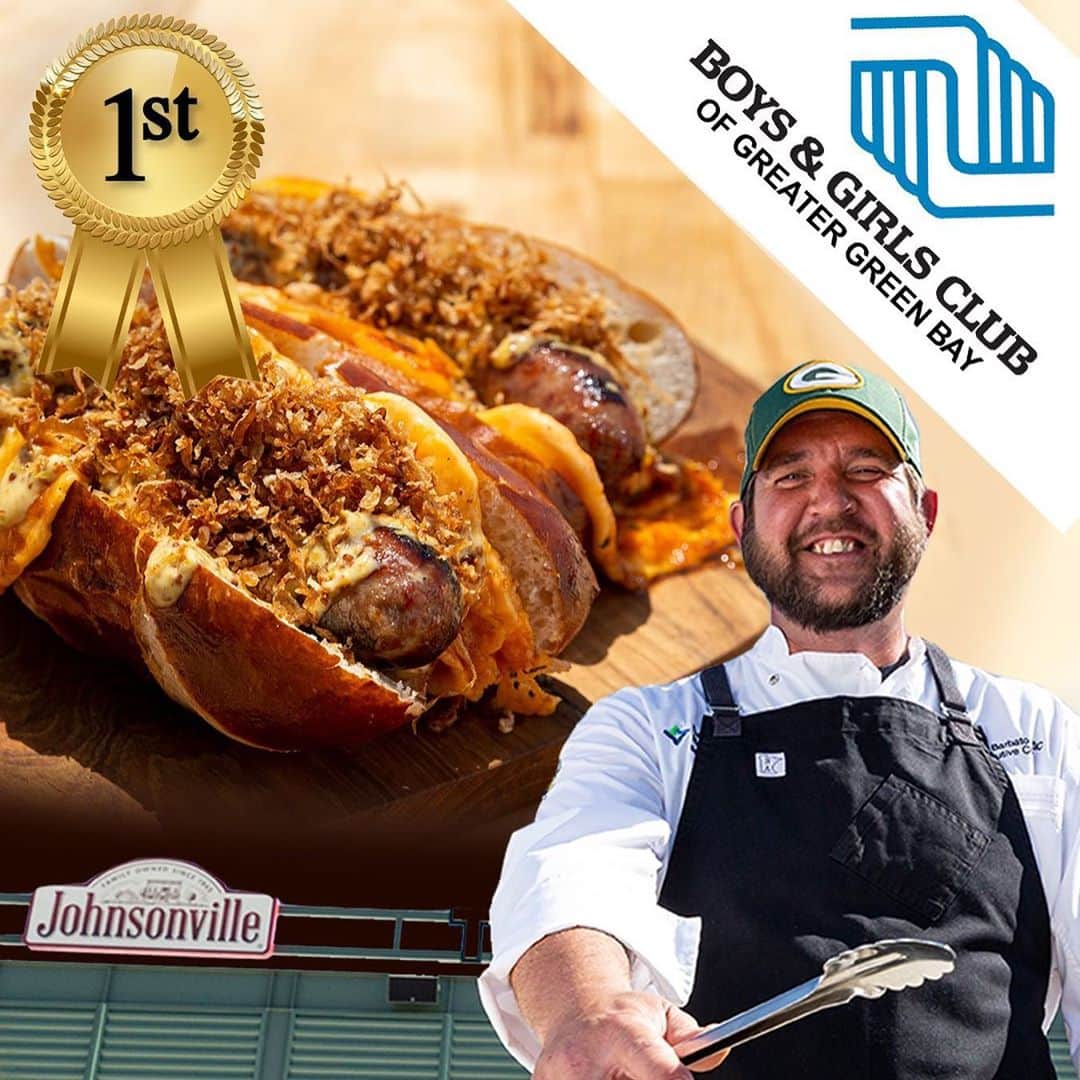 ジョンソンヴィルのインスタグラム：「The votes are in! #Bratsgiving Throwdown 2020 brought culinary flavors from two of the biggest bratwurst loving cities head-to-head, all in the spirit of giving back. Thanks to your votes, our 2020 winning recipe is Brats in Blanket by @packers Chef Heath Barbato. The $10,000 donation to the #BoysandGirlsClubofGreaterGreenBay will be used to support the Clubhouse’s expanded school-year operations to support students' virtual learning during the school day.  A big thanks to our runner up, Chef @insta.flamm, for creating the Da Brats Pasta Salad and securing a $5,000 donation to @myblockmyhoodmycity which will be used to assist the local Chicago community during this pandemic, specifically seniors and youth, with necessary everyday essentials like food and facemasks.」
