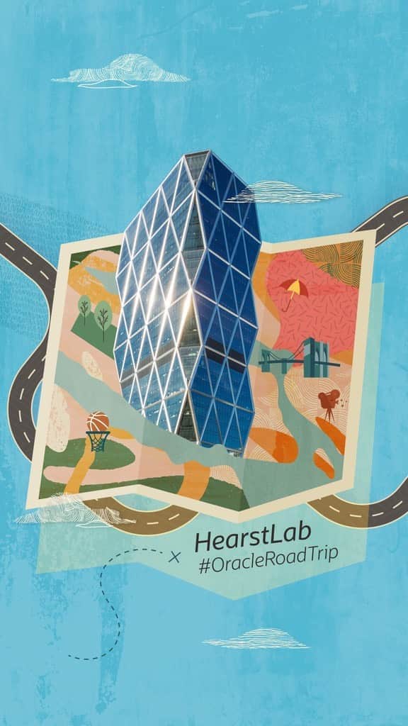 Oracle Corp. （オラクル）のインスタグラム：「Hello from NYC!🗽🌃 We’re in the city that never sleeps to check in on global media giant @hearst. Let’s hear how its startup program HearstLab has helped make a difference during the pandemic.   Link in bio to learn more. 🚗」