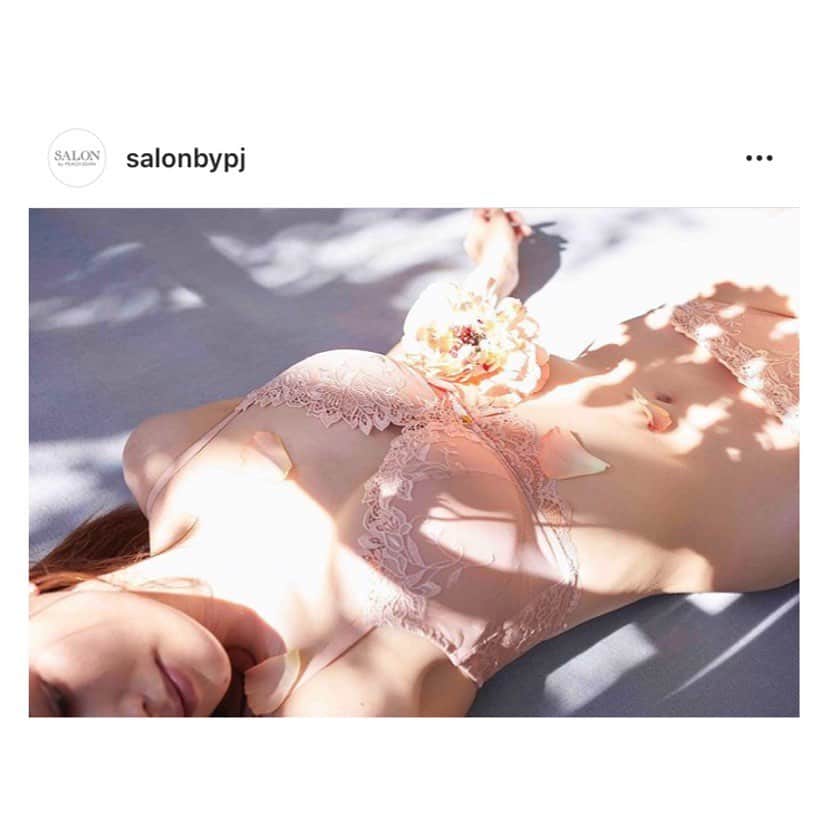 松井由貴美さんのインスタグラム写真 - (松井由貴美Instagram)「* Salon by peachjohn🌷 .  @salonbypj  @peachjohn_official  .  #salonbypeachjohn #peachjohn #2020ss #lingerie」8月27日 8時57分 - yukimi_1122