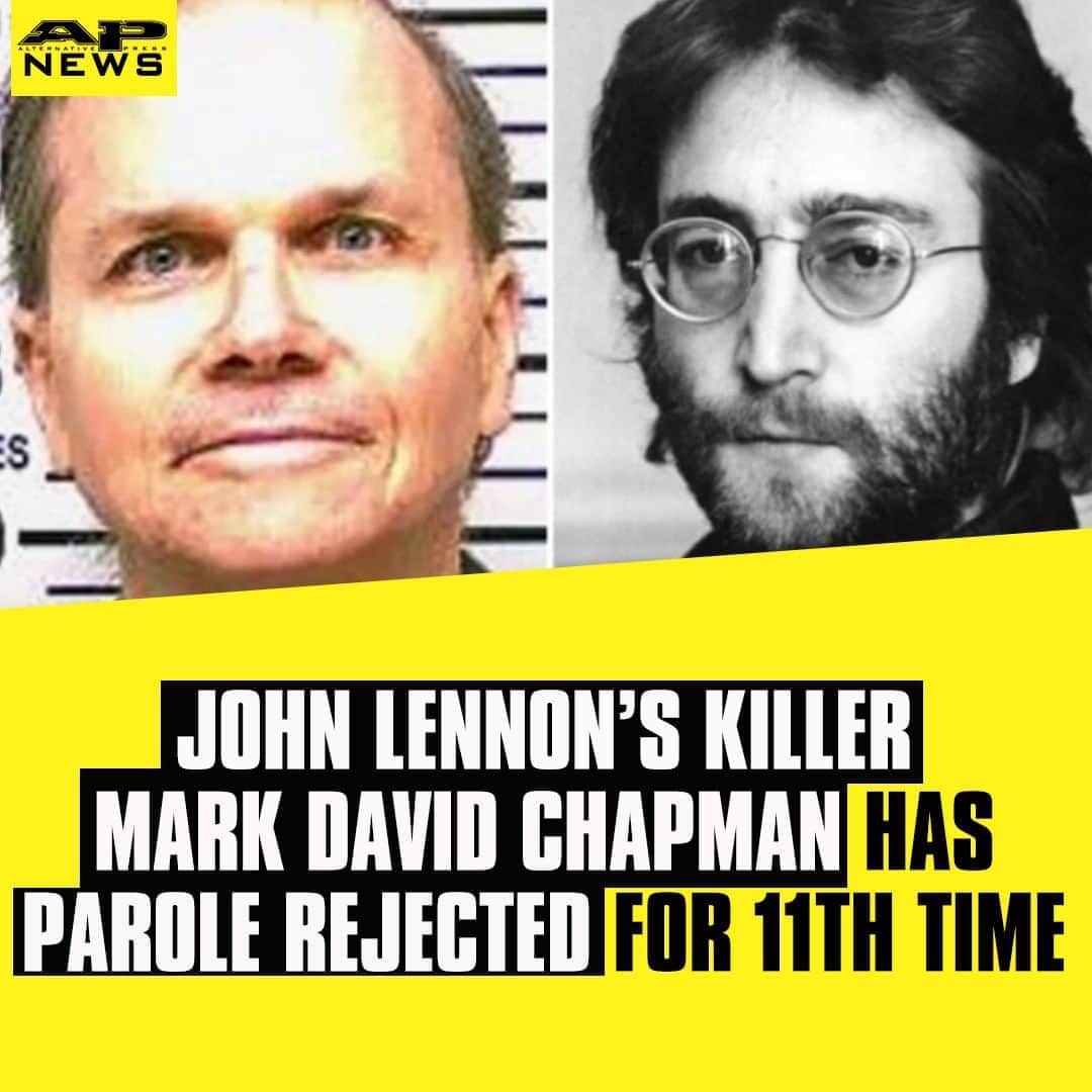 Alternative Pressさんのインスタグラム写真 - (Alternative PressInstagram)「@johnlennon’s killer Mark David Chapman will spend at least another two years behind bars after having his parole rejected for the 11th time⁠ LINK IN BIO⁠ .⁠ .⁠ .⁠ #johnlennon #thebeatles #beatles #markdavidchapman #markdavidchapmanparole #alternativepress #altpress」8月27日 12時00分 - altpress