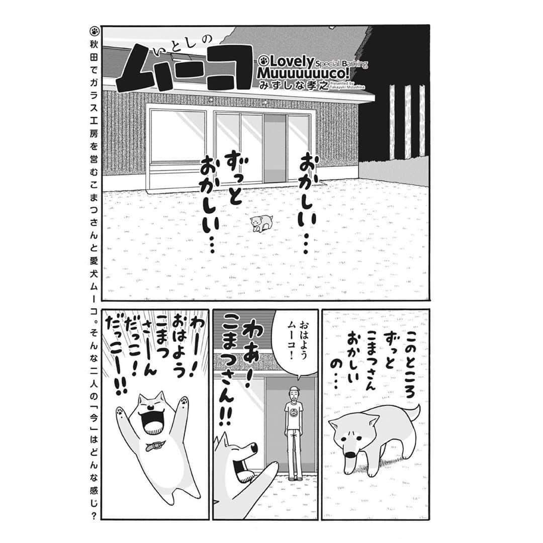 みずしな孝之のインスタグラム：「Twitterで展開されている まんが家数珠つなぎ「MANGA Day to Day」 本日の更新はみずしなです。 2020年6月13日のムーコの世界のお話です。 つづきはリンク先でご覧頂ければ幸いです！  https://twitter.com/mangadaytoday/status/1298832846333698048?s=21」