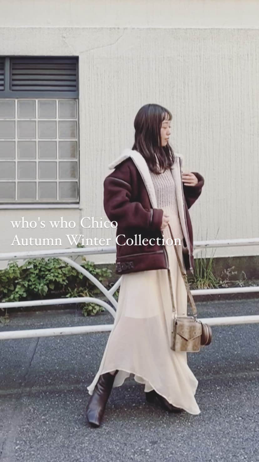 のインスタグラム：「ㅤㅤㅤㅤㅤㅤㅤㅤㅤㅤㅤㅤㅤ ㅤㅤㅤㅤㅤㅤㅤㅤㅤㅤㅤㅤㅤ who's who Chico Autumn Winter Collection ㅤㅤㅤㅤㅤㅤㅤㅤㅤㅤㅤㅤㅤ 予約開始から既に人気の"ムートン風フライトボアジャケット" ロングスカートとの組み合わせもオススメです♡  #whoswhochico #salonbychico #kana_chicode #ちわcode #アウター #フライトジャケット ㅤㅤㅤㅤㅤㅤㅤㅤㅤㅤㅤㅤㅤ」